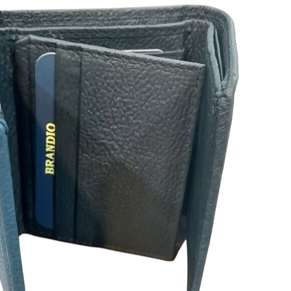 Men's Genuine Leather Wallet with RFID Tri-fold - Picture 4 of 7